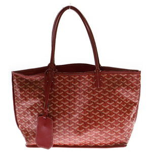 GOYARD Ange Leather Tote Bag Pouch Red